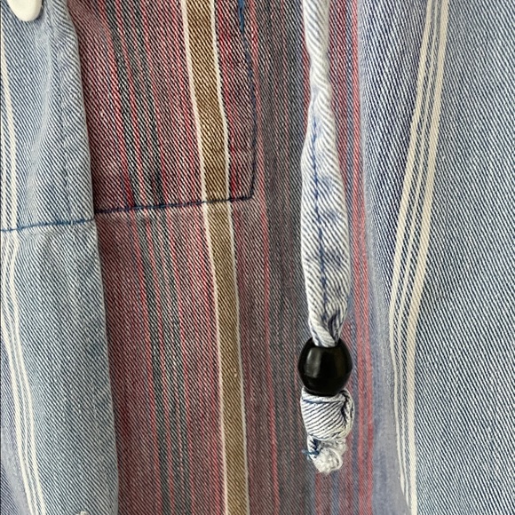 Vintage Andrew's Blues Women's Striped Utility Jacket -Multicolor cozy w/pockets - Picture 5 of 6